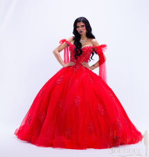 Red Barbieland Quinceañera Dress