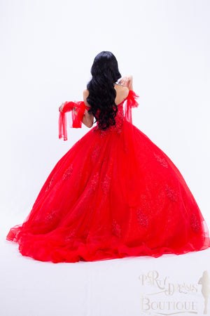 Red Barbieland Quinceañera Dress