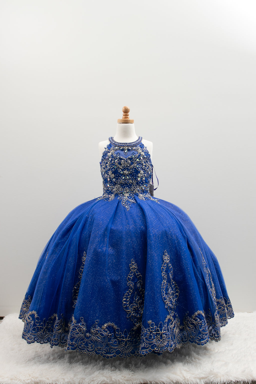 Royal blue dress, flower girl, or first communion dress for girls