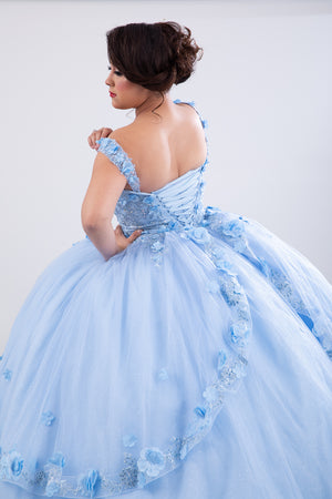 light blue dresses for 15 Light Blue Quinceanera Dress Lace Vestidos de 15 Anos Birthday Party P jkprom