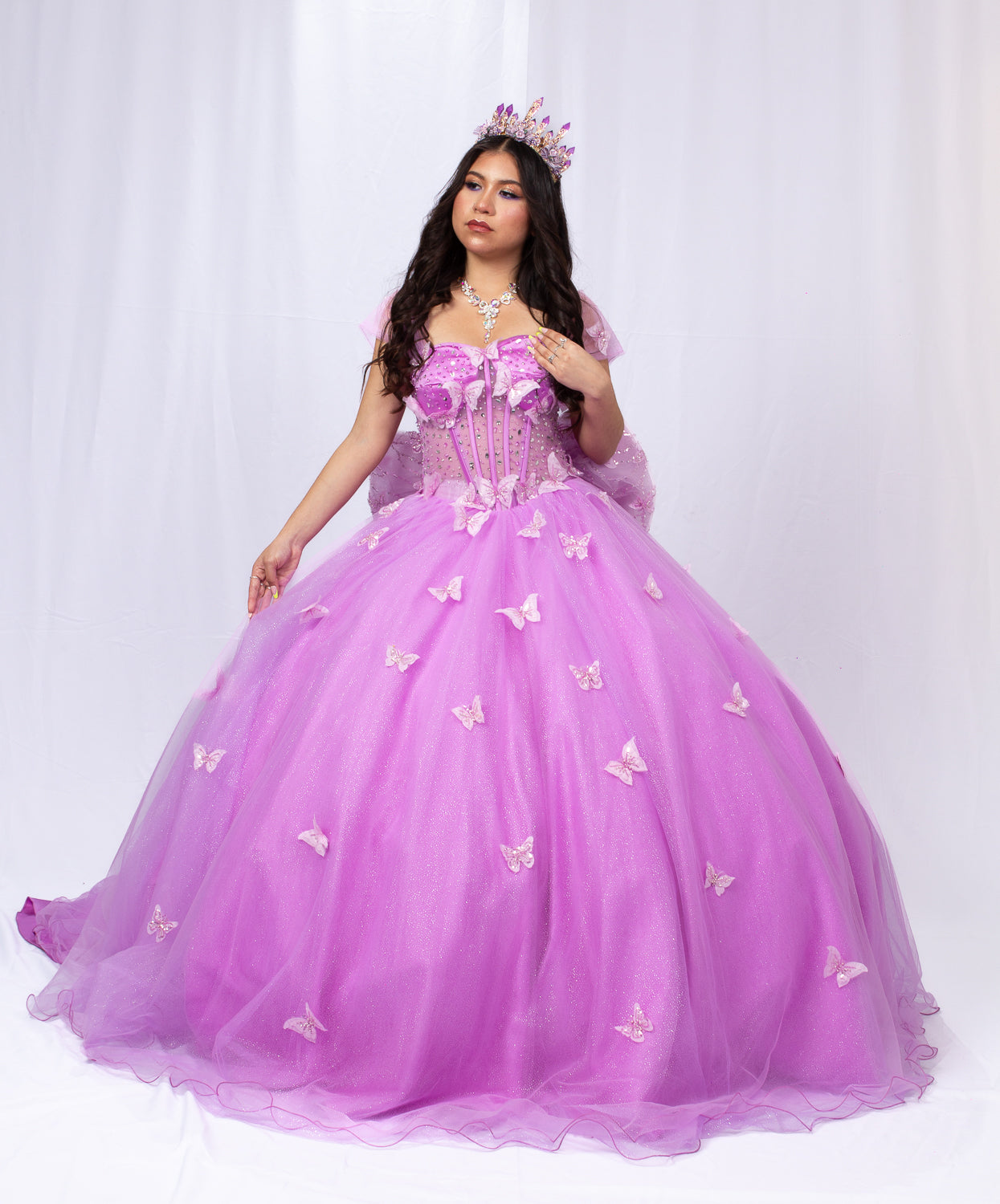Butterfly Princes Dress Quinceaera Dress XL Butterfly Princes Dress Quinceaera Dress XL