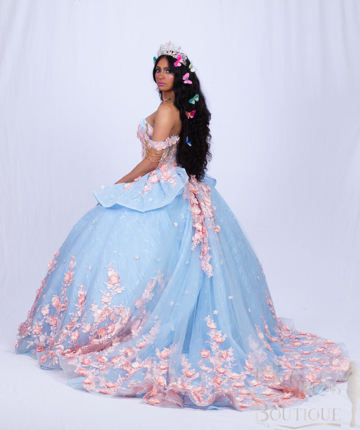 Butterfly Princes Fav. Quinceaera Dress 4XL Butterfly Princes Fav. Quinceaera Dress 4XL