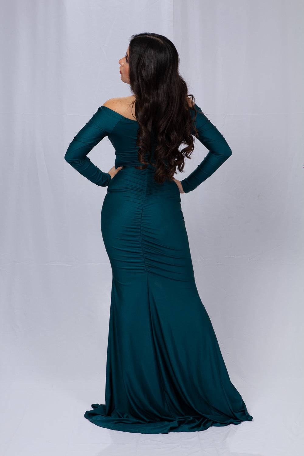 Green Shiny Cocktail Dress or special events 4XL