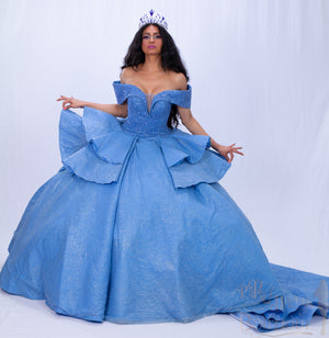 Fabulous Custom Quinceañera Dress (add any application of your choice – Party Dreams Boutique