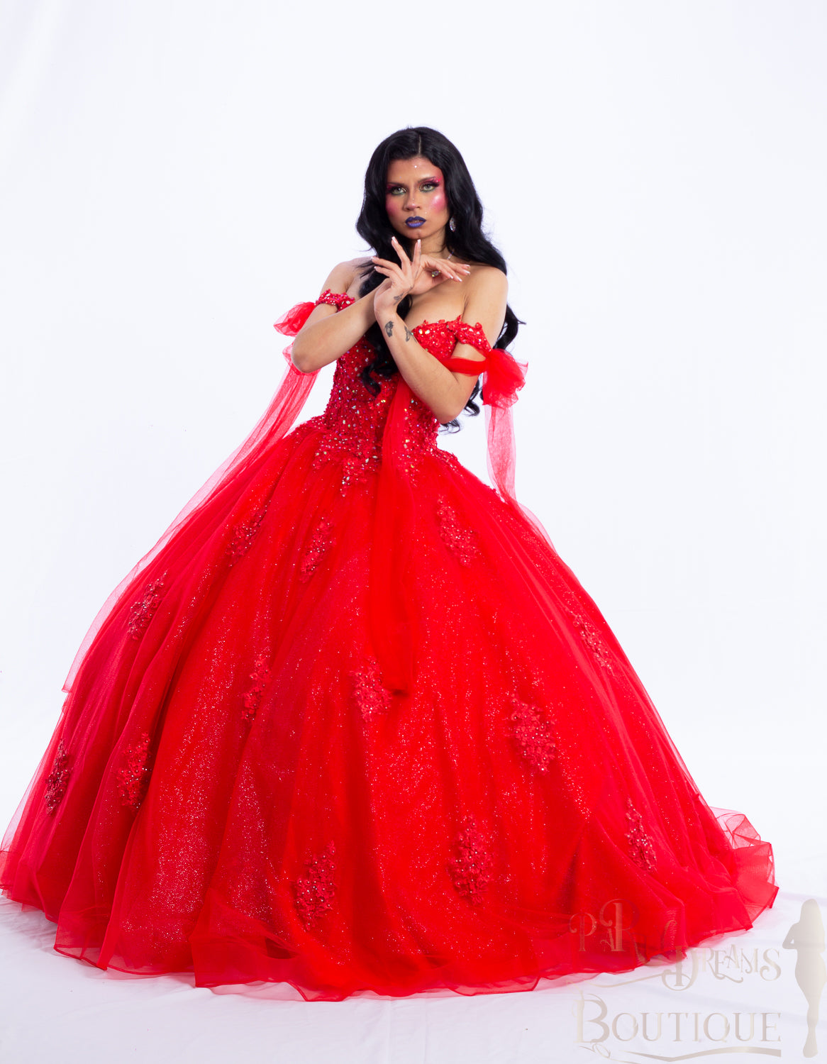 Red Barbieland Quinceañera Dress