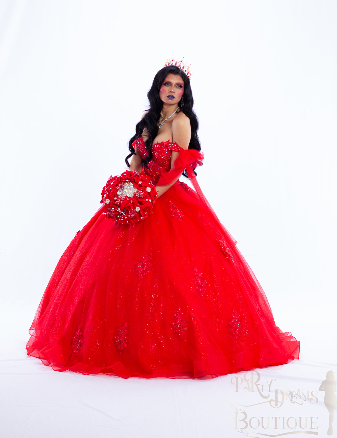 Red Barbieland Quinceañera Dress