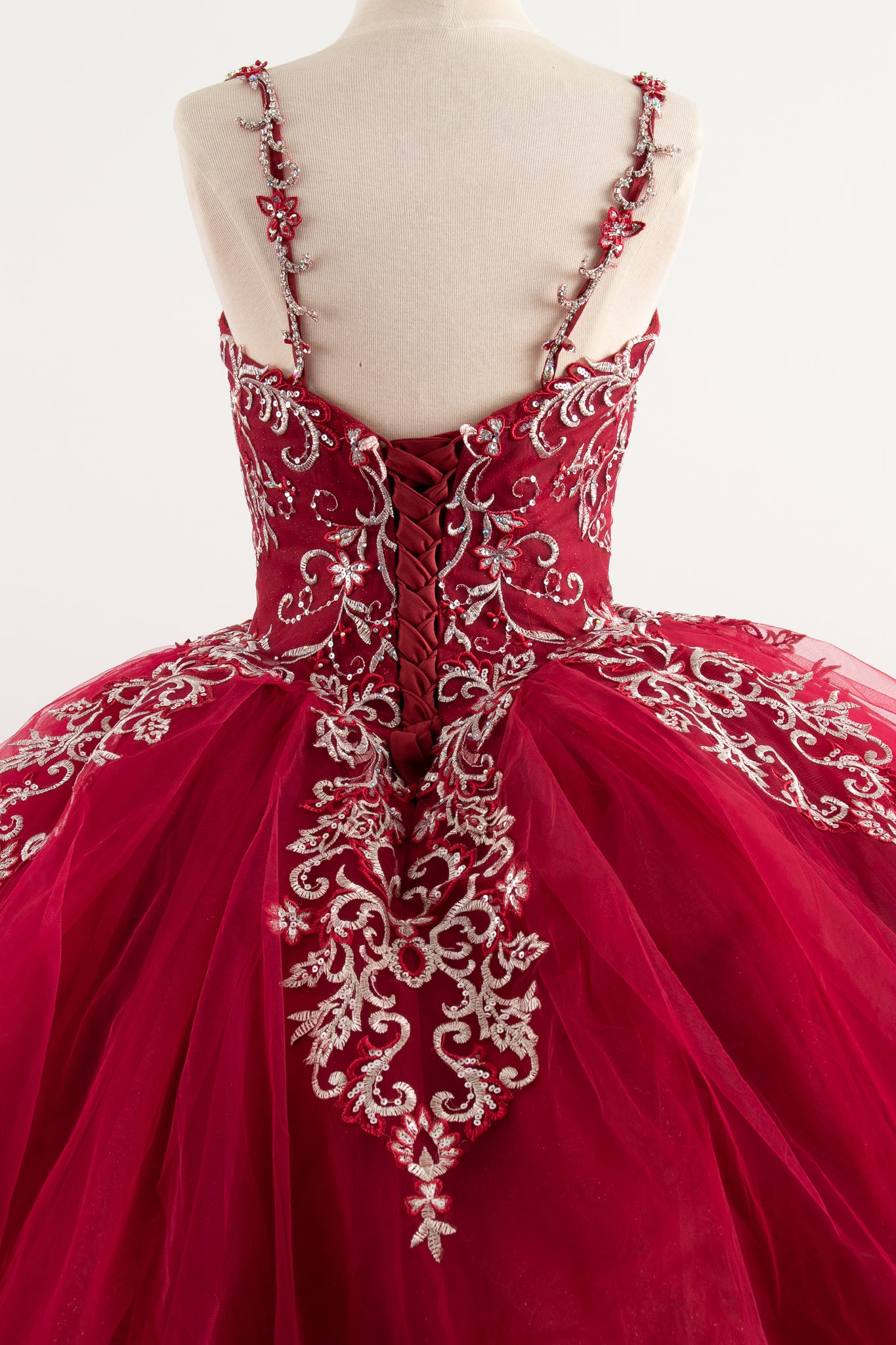 Red Quinceaera Sleeveless Dress opened back 3XL Red Quinceaera Sleeveless Dress opened back 3XL