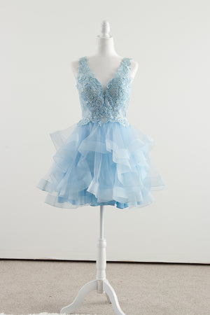 Light Blue Damas Dress or bridesmaids dress