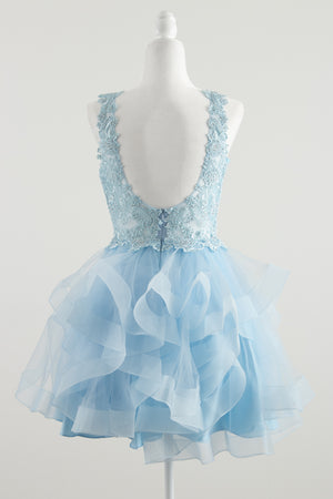 Light Blue Damas Dress or bridesmaids dress